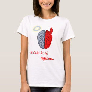 Camiseta E a batalha continua (bom vs Mau)