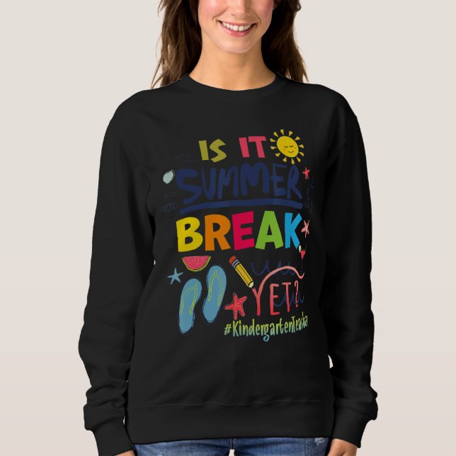 Camiseta É A Break Summer, Professora Do Jardim De Infância (Frente)