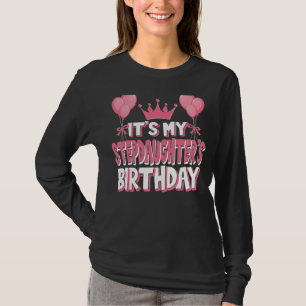 Camiseta É a Celebração de Aniversário da Minha Filha-Stepe