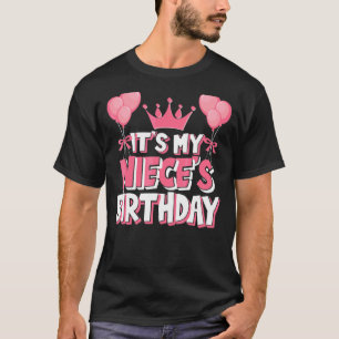 Camiseta É a Celebração de Aniversário da Minha sobrinha
