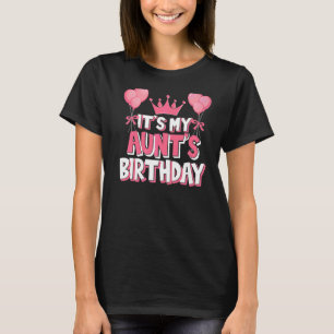 Camiseta É a celebração de aniversário da minha tia