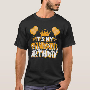 Camiseta É a Celebração de Aniversário do Meu Neto Família