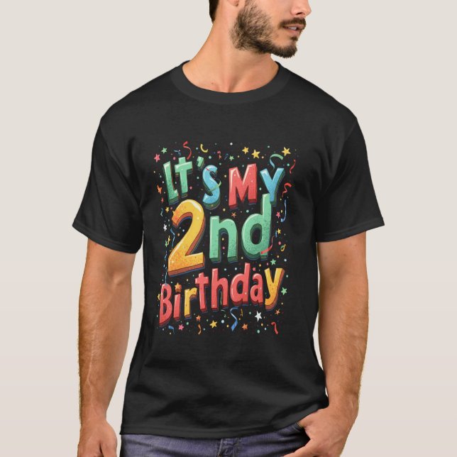 CAMISETA É A CELEBRAÇÃO DO MEU 2º ANIVERSÁRIO (Frente)