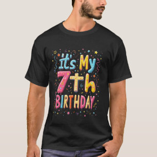 Camiseta É a Celebração do Meu 7º Aniversário