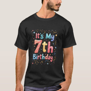 Camiseta É a Celebração do Meu 7º Aniversário
