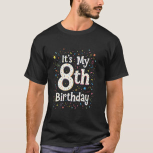 Camiseta É a Celebração do Meu 8º Aniversário