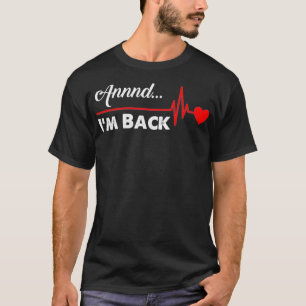 Camiseta E a citação de "Survivor Funny" do Ataque Cardíaco