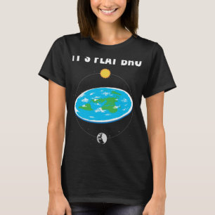 Camiseta É a Conspiração do Mapa da Terra Plana de Bro Flat