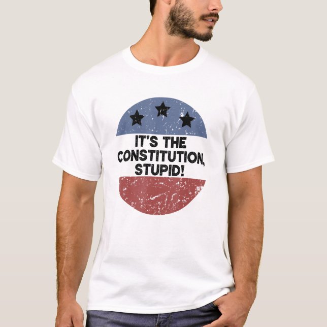 Camiseta É A Constituição Estúpida Direitos Cidadãos Améric (Frente)
