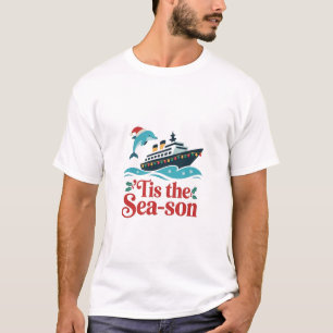 Camiseta é a época do mar Piada de Cruzeiro Família Combina