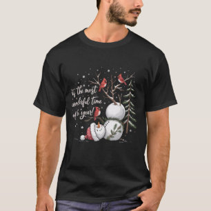 Camiseta É a época mais maravilhosa do ano Boneco de neve 