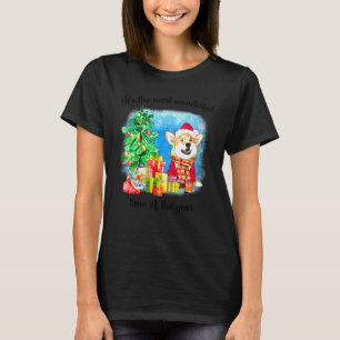 Camiseta É A Época Mais Maravilhosa Do Ano Corgi Chr