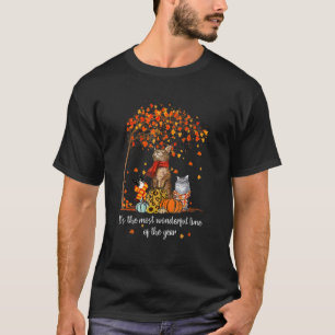 Camiseta É A Época Mais Maravilhosa Do Ano Dos Gatos Gafanh
