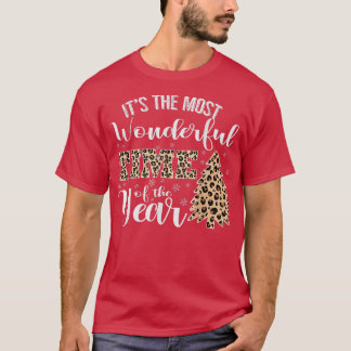 Camiseta É A Época Mais Maravilhosa Do Ano Leopard Tr