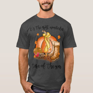 Camiseta É A Época Mais Maravilhosa Do Ano Pumpkin Aut