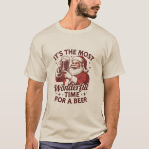 Camiseta É a época mais maravilhosa para um Papai Noel cerv
