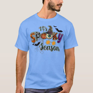 Camiseta É a estação de Spooky Leopard Pumpkin Feliz Hallow