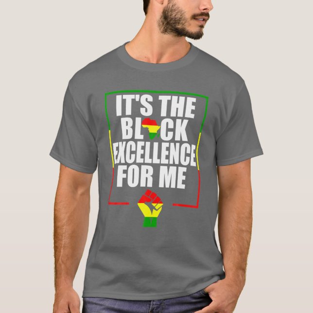 Camiseta É a excelência negra para mim - História negra M (Frente)
