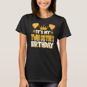 Camiseta É a família de celebrações de aniversário da minha
