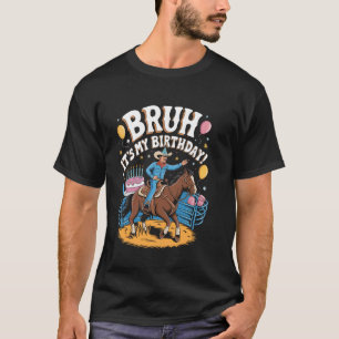 Camiseta É a Festa de Aniversário Tema Cowboy Celebração de