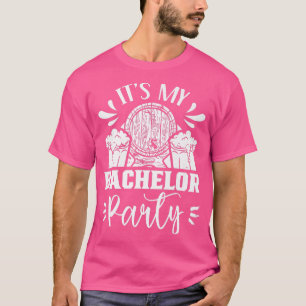 Camiseta É a Festa de Solteiro do Noivo Time da Noiva