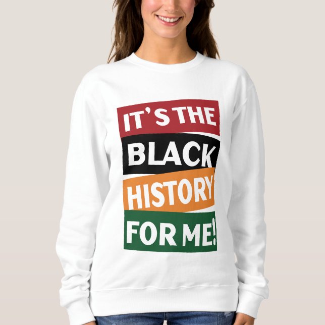 Camiseta É a história negra para mim (Frente)