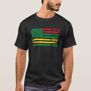 Camiseta É a história negra para mim afro-americanos