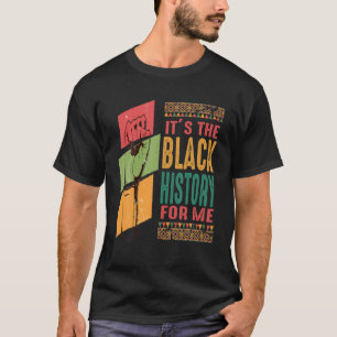 Camiseta É a história negra para mim Citar a história ne