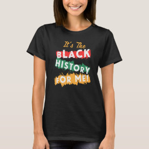 Camiseta É a história negra para mim, emp afro-americano