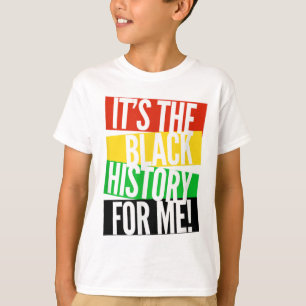 Camiseta É a história negra para mim, emp afro-americano