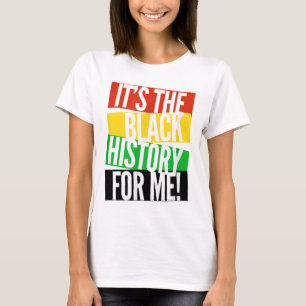 Camiseta É a história negra para mim, emp afro-americano
