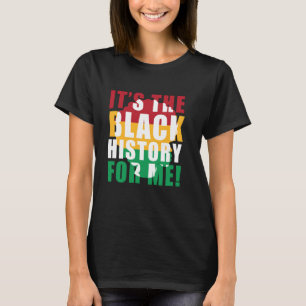 Camiseta É a História Negra Para Mim Garota Africana Junete