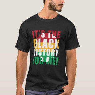 Camiseta É a História Negra Para Mim Garota Africana Junete