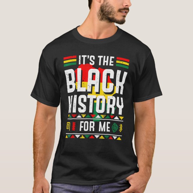Camiseta É a História Negra Para Mim Mês da História Negra (Frente)