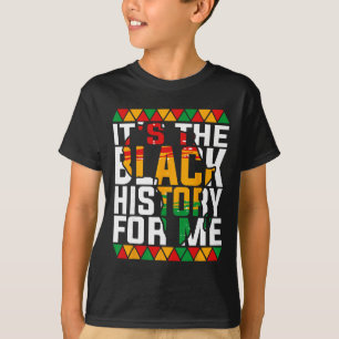 Camiseta É a história negra para mim orgulho americano afri