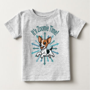Camiseta É a Hora do Zoomie Rat Terrier