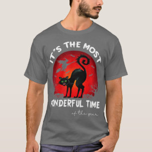 Camiseta É A Hora Mais Maravilhosa Do Ano Do Gato Negro