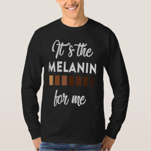 Camiseta É A Melanina Para Mim Mulher Afro Negra