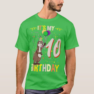Camiseta É a minha 10.ª Marinha de Aniversário