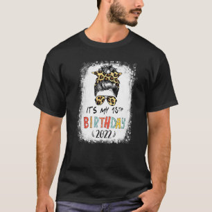 Camiseta É a minha 15 de Aniversário Garota Leopardo Mensag