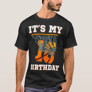 Camiseta É A Minha 16.ª Festa De Um Garoto De Basquete De 1