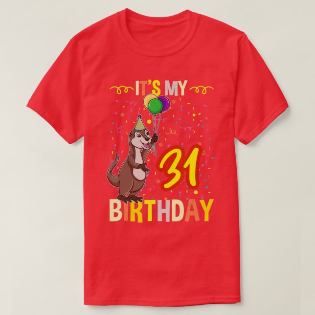 Camiseta É a minha 31ª Marinha de Aniversário (Frente do Design)