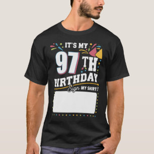 Camiseta É a minha 97ª Festa de aniversário de 97 anos