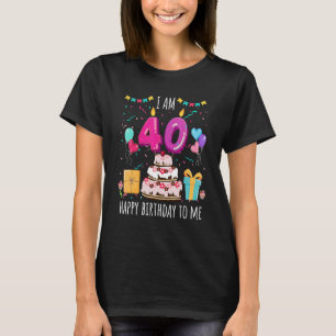 Camiseta É a minha aniversário de 40 anos de Bolo de 40 ano