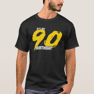 Camiseta É a minha celebração de 90 Birthday T Graphic D