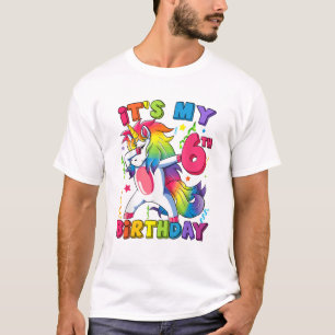 Camiseta É a minha festa de aniversário de 6 anos, 6 anos d