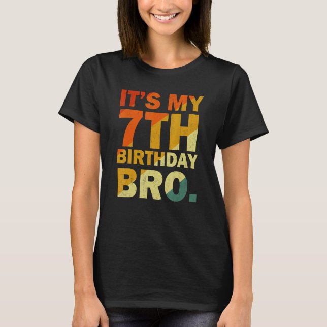 Camiseta É a minha Festa de aniversário de 7 sete anos para (Frente)