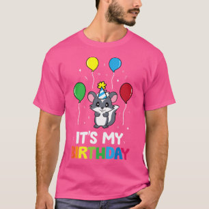 Camiseta É A Minha Festa de aniversário De Skunk De Anivers