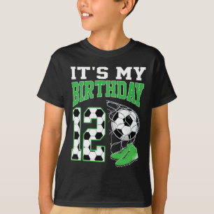 Camiseta É a minha festa de futebol de 12 anos de idade, me