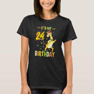 Camiseta É a minha girafa do 24.º aniversário